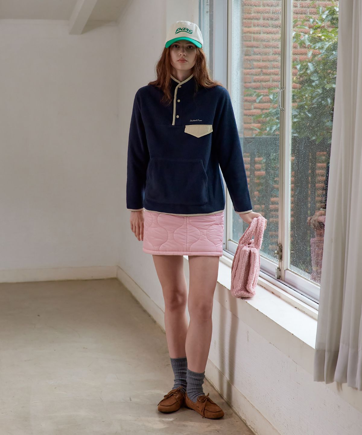 스튜디오앤파르크(STUDIO&PARC) Onion Quilting Padding Skirt_Pink