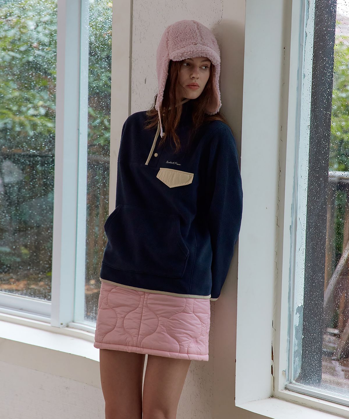 스튜디오앤파르크(STUDIO&PARC) Onion Quilting Padding Skirt_Pink