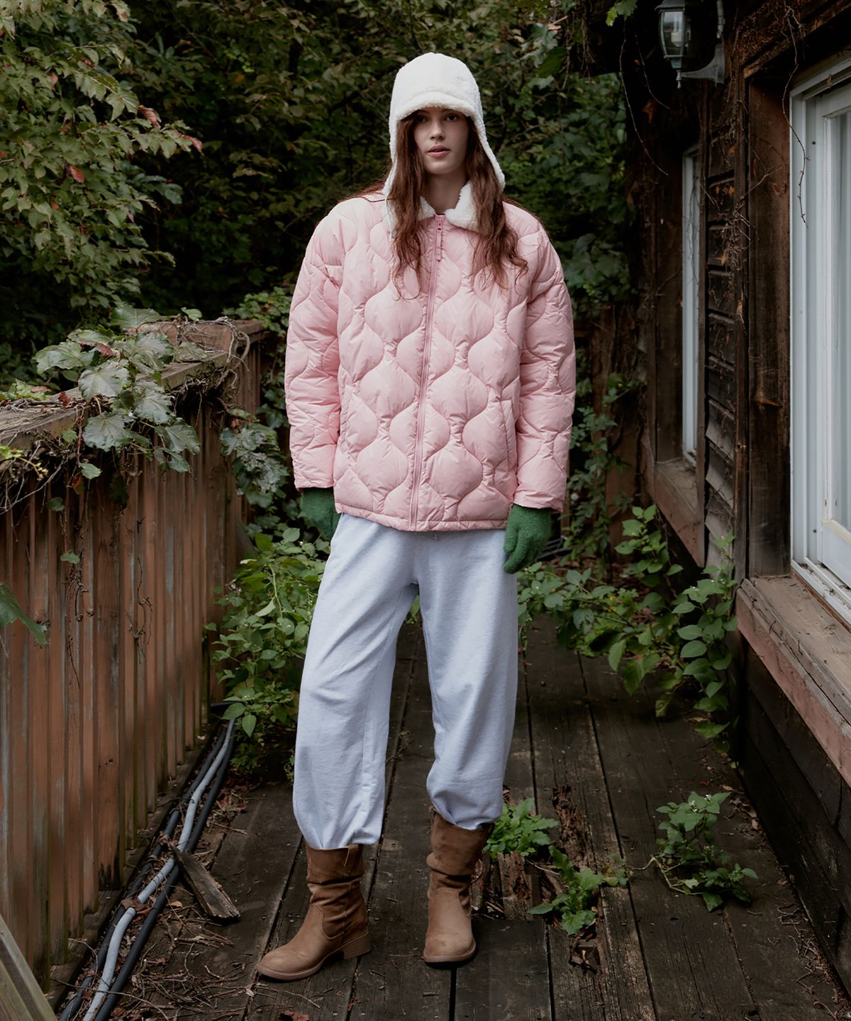스튜디오앤파르크(STUDIO&PARC) Onion Quilting Wellon Jacket_Pink