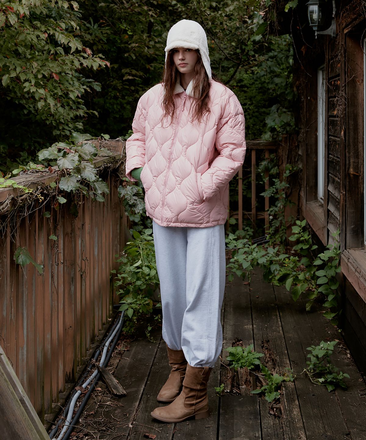 스튜디오앤파르크(STUDIO&PARC) Onion Quilting Wellon Jacket_Pink
