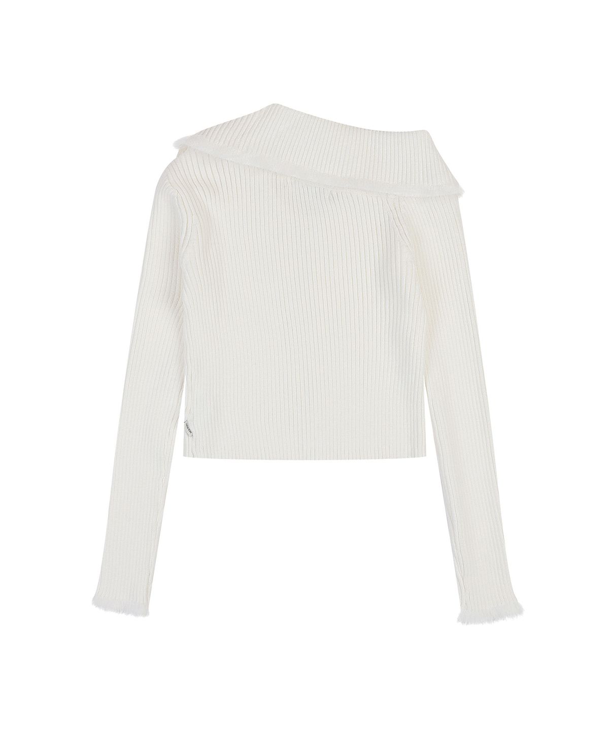 오디너리 홀리데이(ORDINARY HOLIDAY) TRIMMING OFF-SHOULDER CARDIGAN [IVORY]