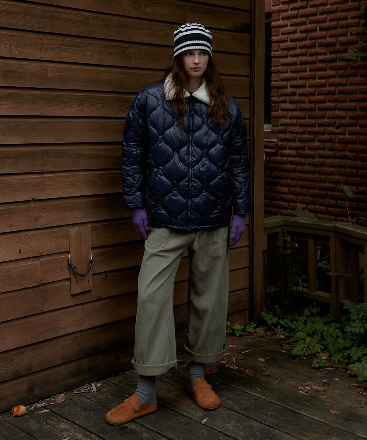 스튜디오앤파르크(STUDIO&PARC) Onion Quilting Wellon Jacket_Navy