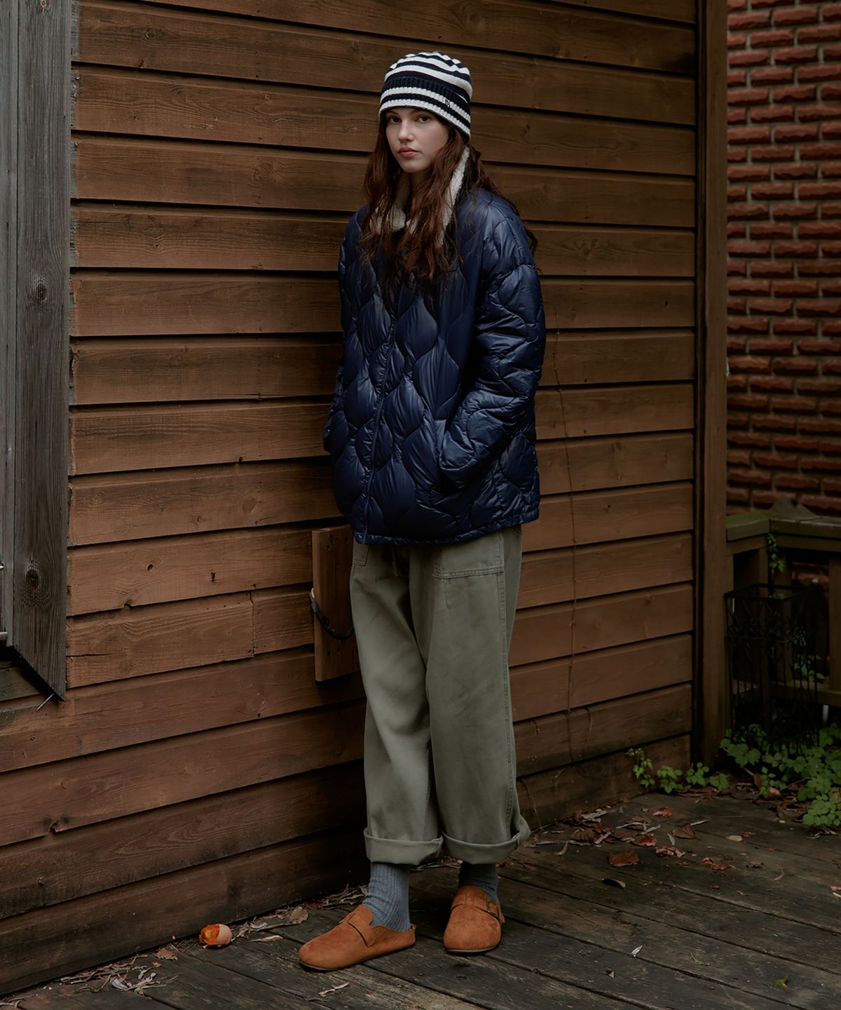 스튜디오앤파르크(STUDIO&PARC) Onion Quilting Wellon Jacket_Navy