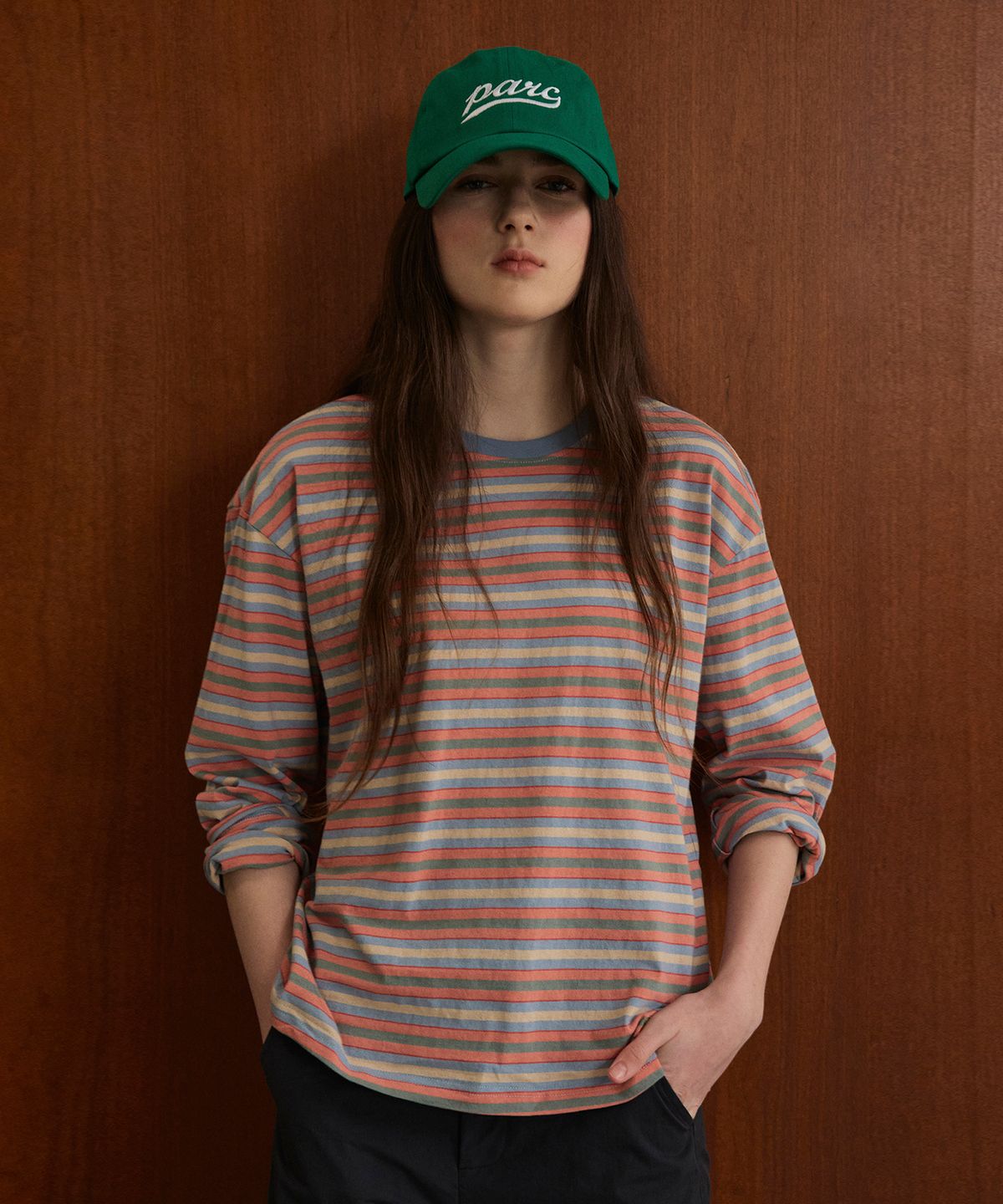 스튜디오앤파르크(STUDIO&PARC) Parc Logo Ball Cap_Green