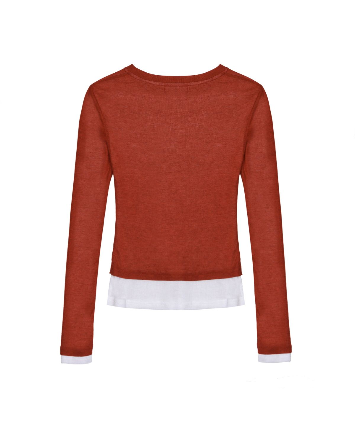 닉앤니콜(NICK&NICOLE) DOUBLE LAYERED LONG SLEEVE TOP_RED
