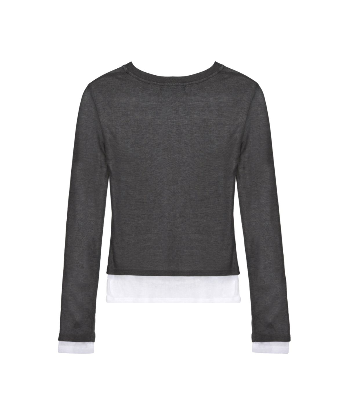 닉앤니콜(NICK&NICOLE) DOUBLE LAYERED LONG SLEEVE TOP_CHARCOAL