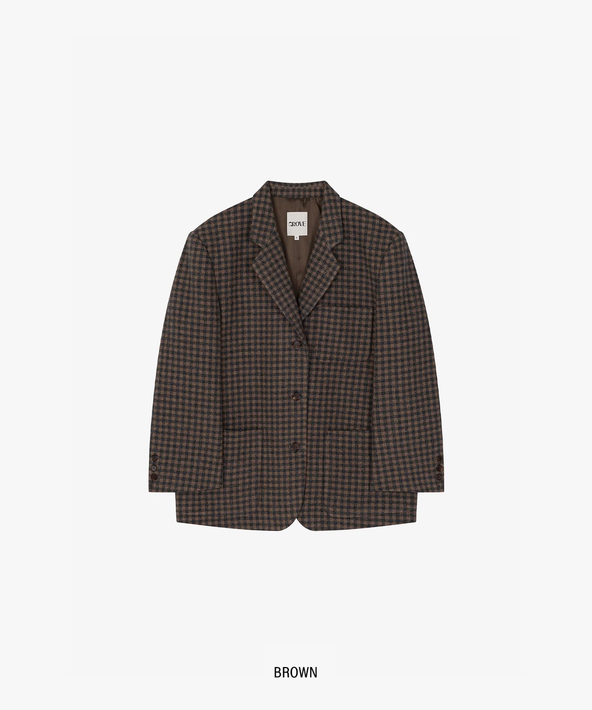 그로브(GROVE) PENNY CHECK JAKET (2COLOR)