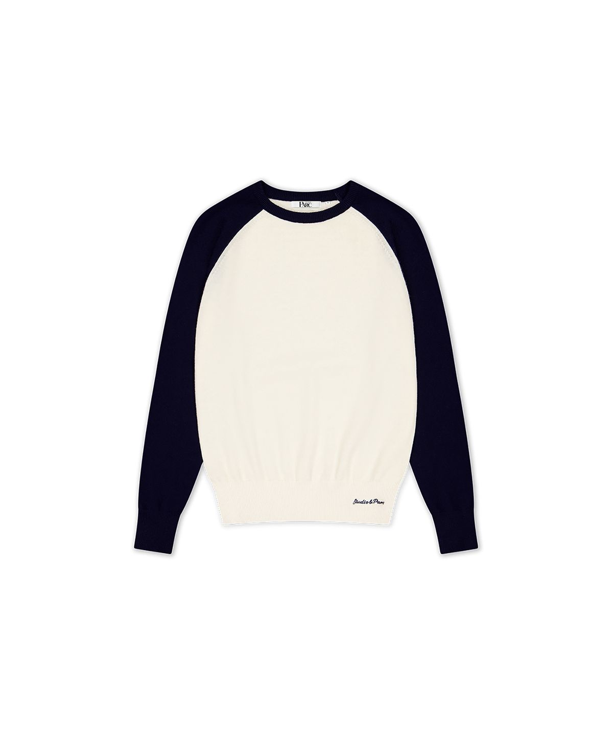 스튜디오앤파르크(STUDIO&PARC) Raglan Color Wool Knit_Navy