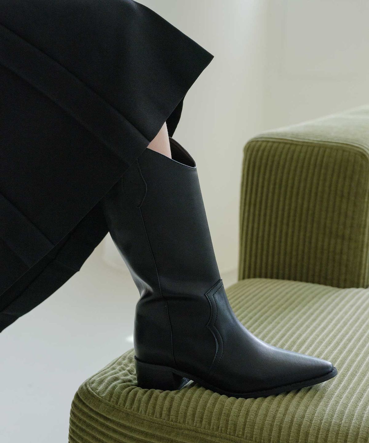 에펠클래식(EIFFELCLASSIC) Kelley Western Boots_ black 켈리 웨스턴 미디 부츠 4.5cm