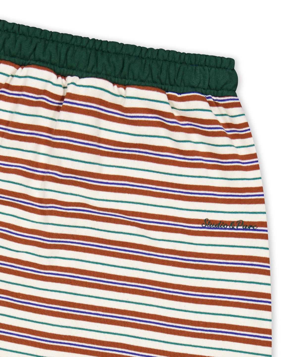 스튜디오앤파르크(STUDIO&PARC) Multi Stripe Jersey Skirt_Green