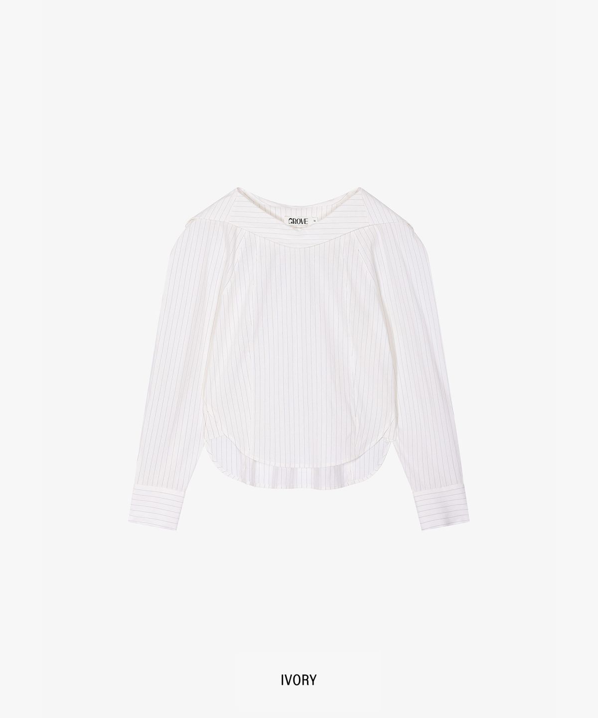 그로브(GROVE) ARIN BOAT NECK BLOUSE (2COLOR)