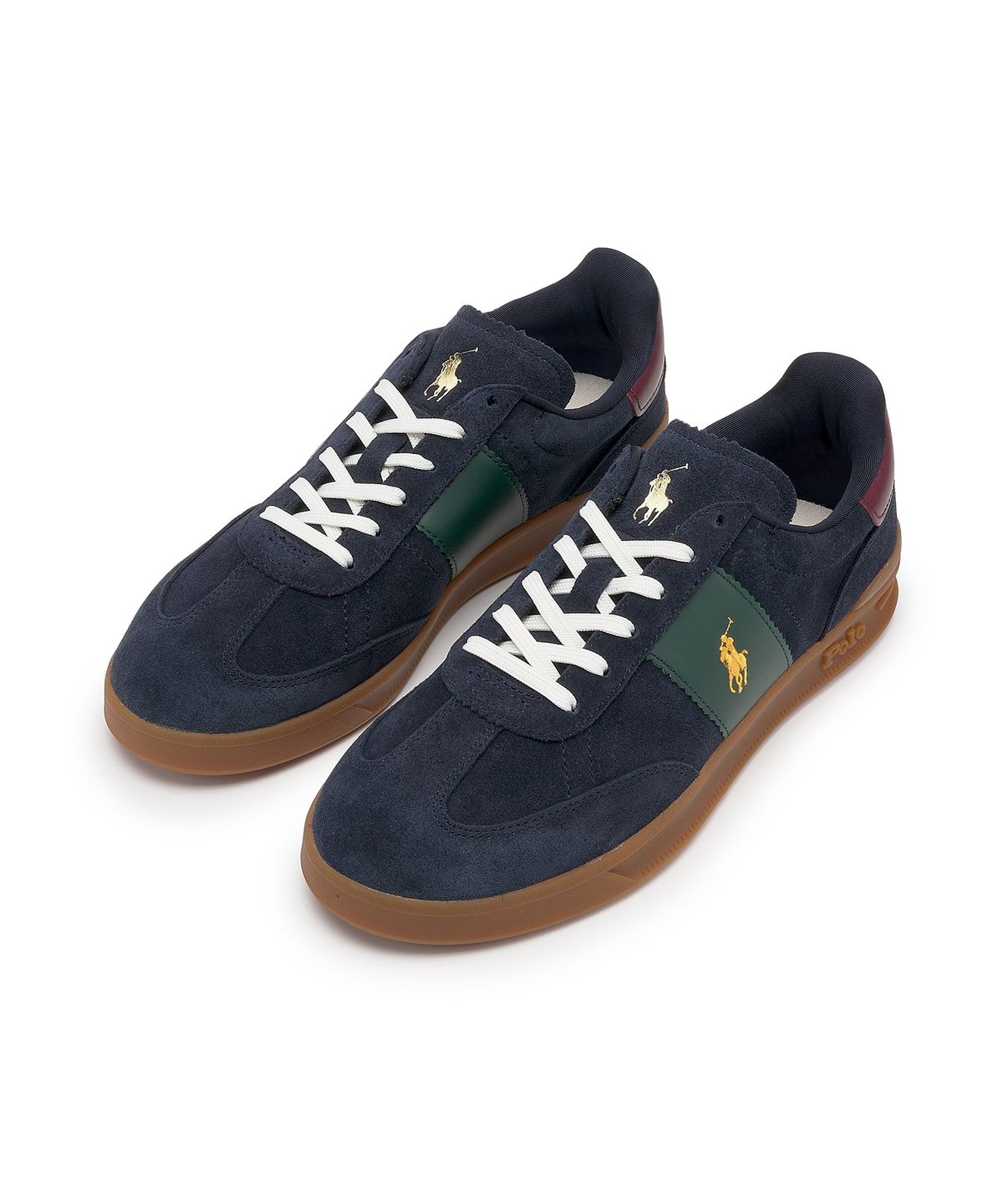 폴로 랄프 로렌(POLO RALPH LAUREN) 헤리티지 아에라 스웨이드 스니커즈-네이비