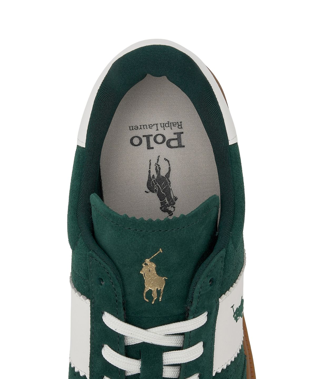 폴로 랄프 로렌(POLO RALPH LAUREN) 헤리티지 아에라 스웨이드 스니커즈-미디움 그린