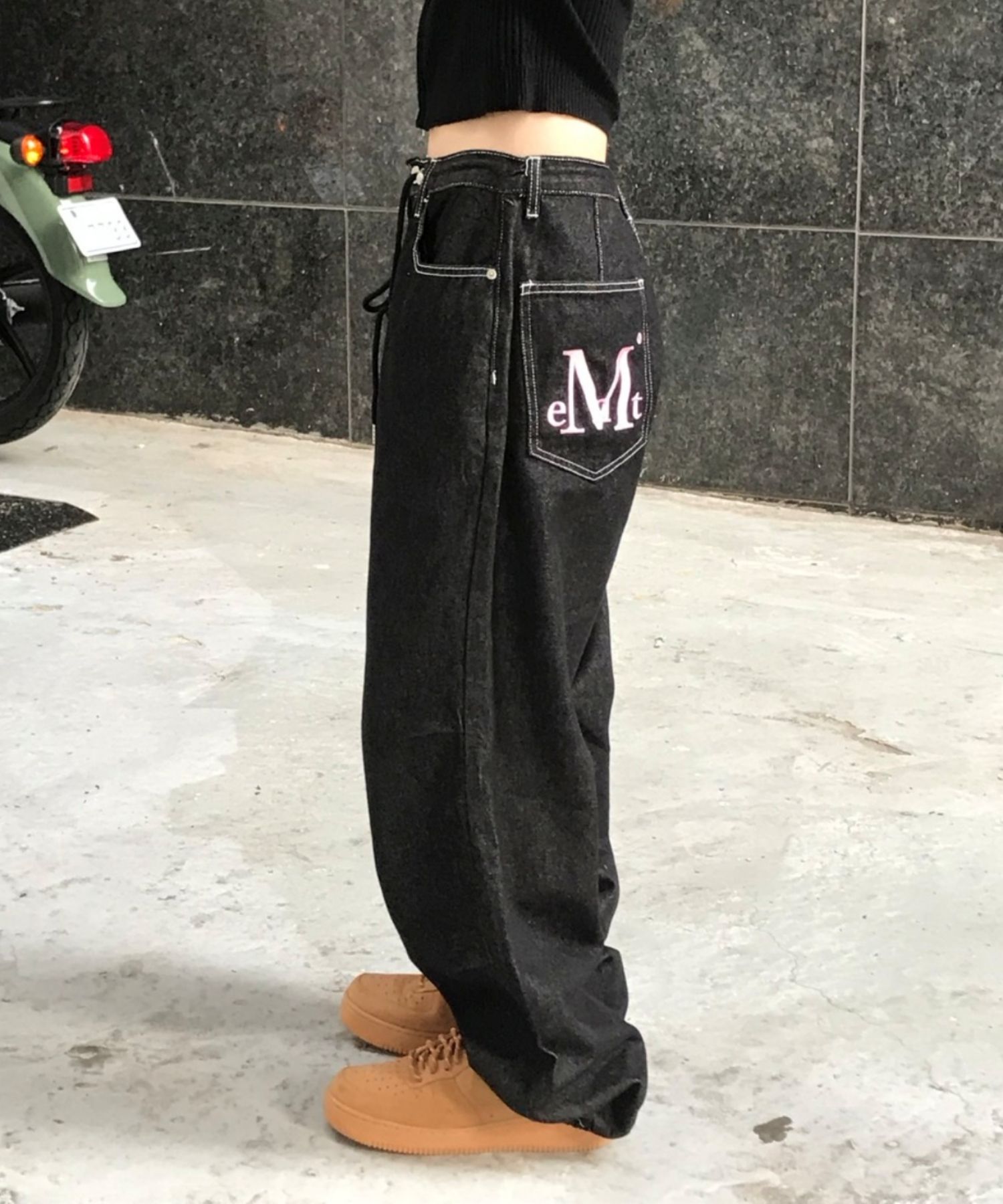 ☆韓国☆［MUCENT］MAXXI BACK POCKET BIG LOGO DENIM 2color MUSINSA | MUCENT Maxi Back Pocket Big Logo Denim Unisex (2