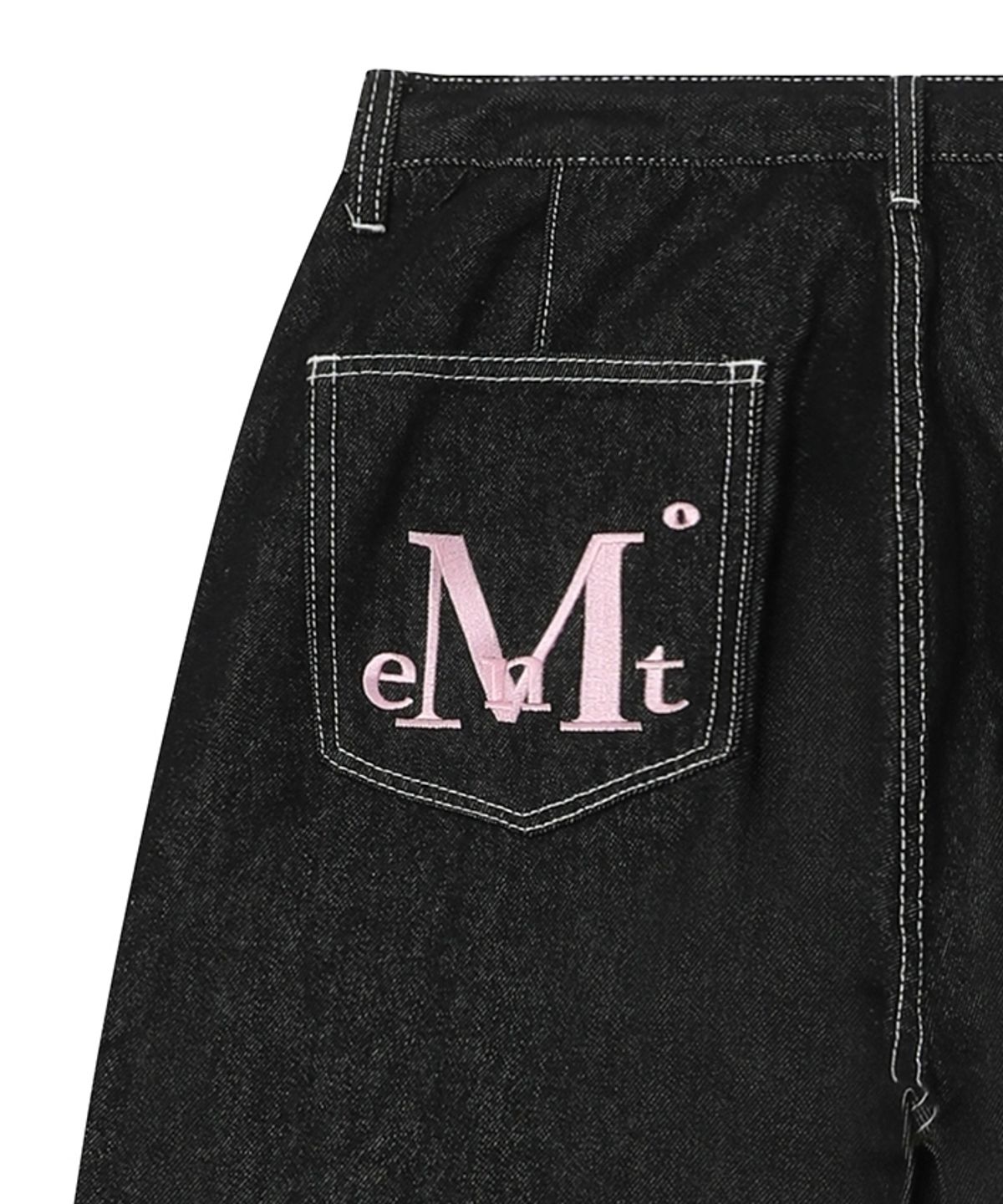 무센트(MUCENT) 맥시 백 포켓 빅 로고 데님 남녀공용 (2컬러)