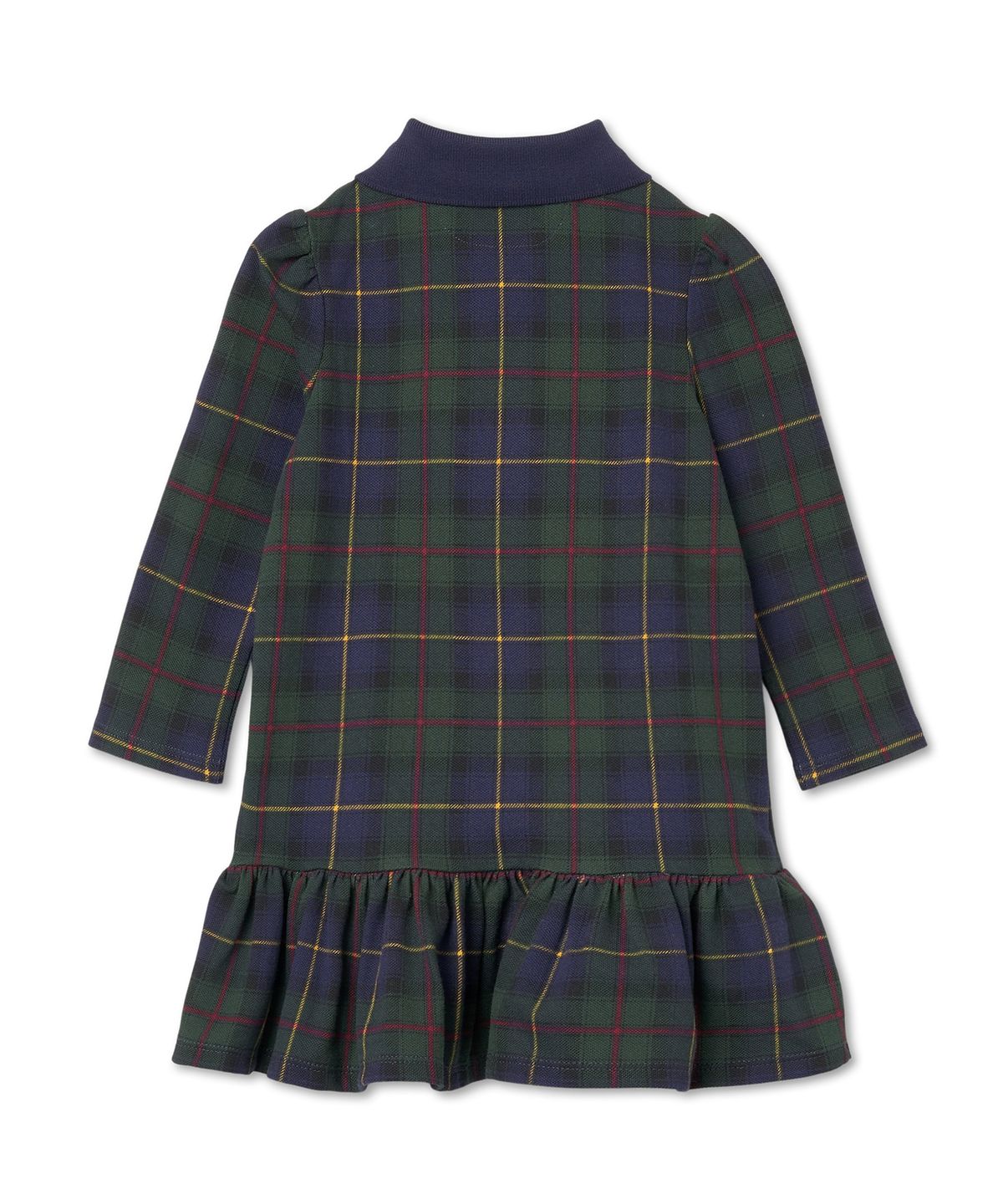 폴로 랄프 로렌 칠드런(POLO RALPH LAUREN CHILDREN) 플래드 스트레치 메시 폴로 드레스 앤 블루머-블랙