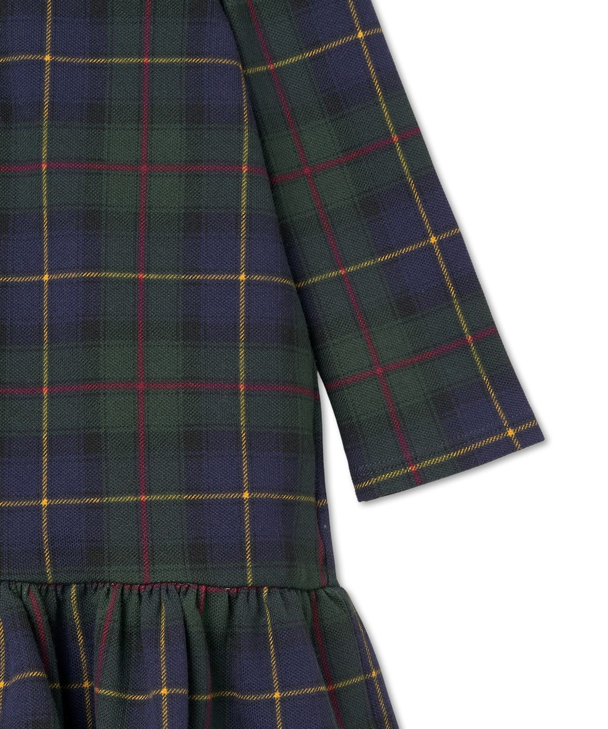 폴로 랄프 로렌 칠드런(POLO RALPH LAUREN CHILDREN) 플래드 스트레치 메시 폴로 드레스 앤 블루머-블랙