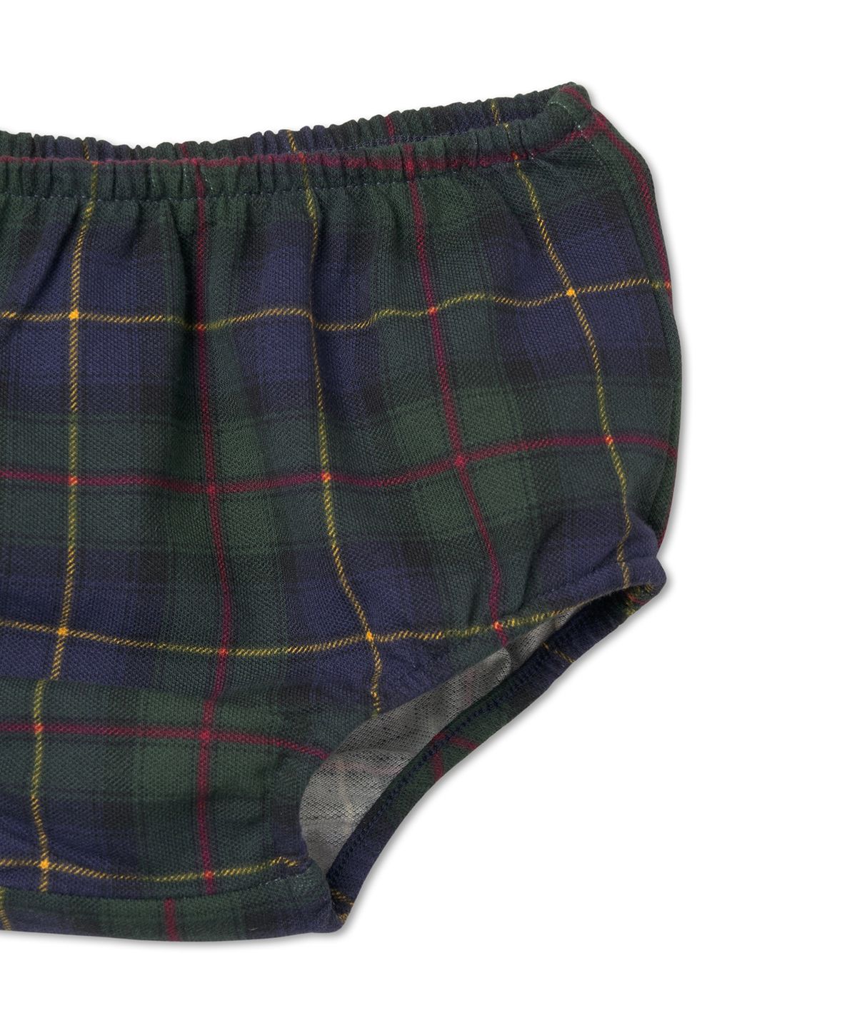 폴로 랄프 로렌 칠드런(POLO RALPH LAUREN CHILDREN) 플래드 스트레치 메시 폴로 드레스 앤 블루머-블랙