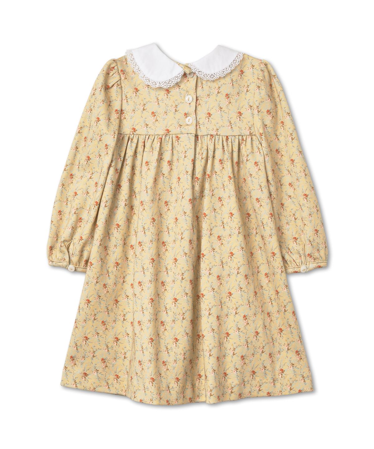 폴로 랄프 로렌 칠드런(POLO RALPH LAUREN CHILDREN) 핸드 스모킹 코튼 드레스 앤 블루머-브라운