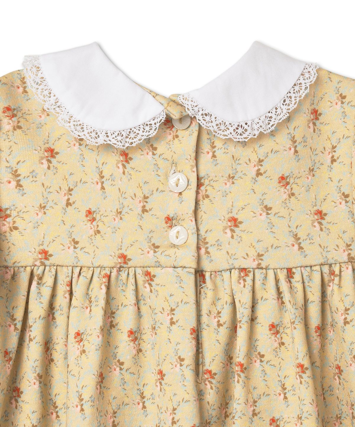 폴로 랄프 로렌 칠드런(POLO RALPH LAUREN CHILDREN) 핸드 스모킹 코튼 드레스 앤 블루머-브라운
