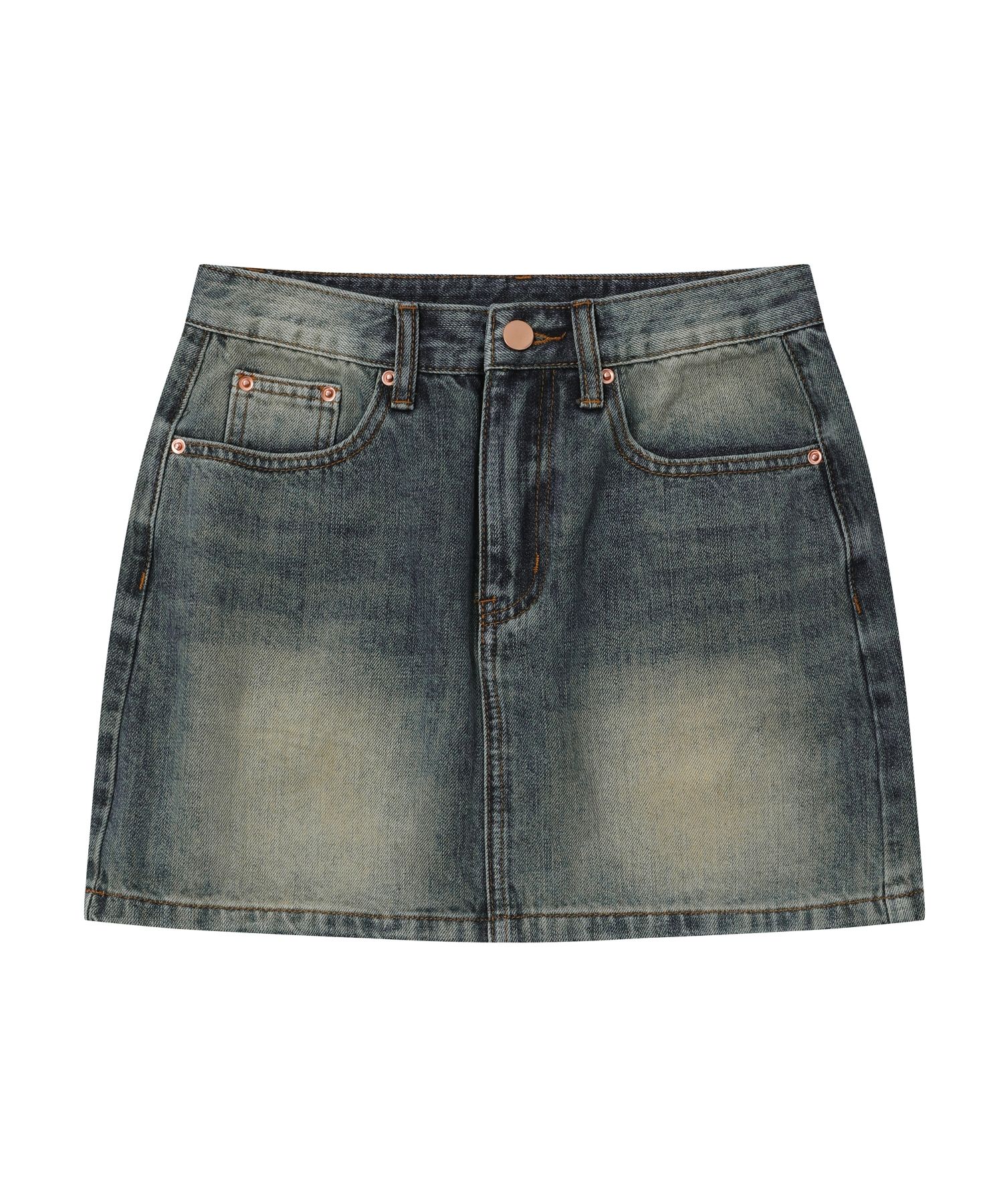 【MUCENT♥] Crayon Back Pocket Big Logo Denim Skirt MUSINSA | MUCENT Crayon Back Pocket Big Logo Denim Skirt (2