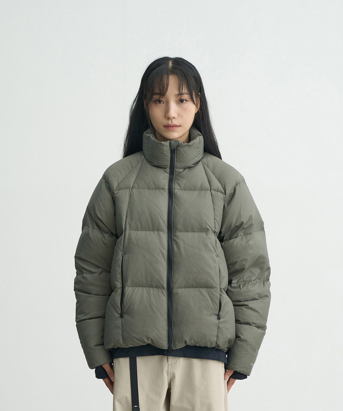고요웨어(GOYOWEAR) 스너글 구스 다운 자켓 (카키)