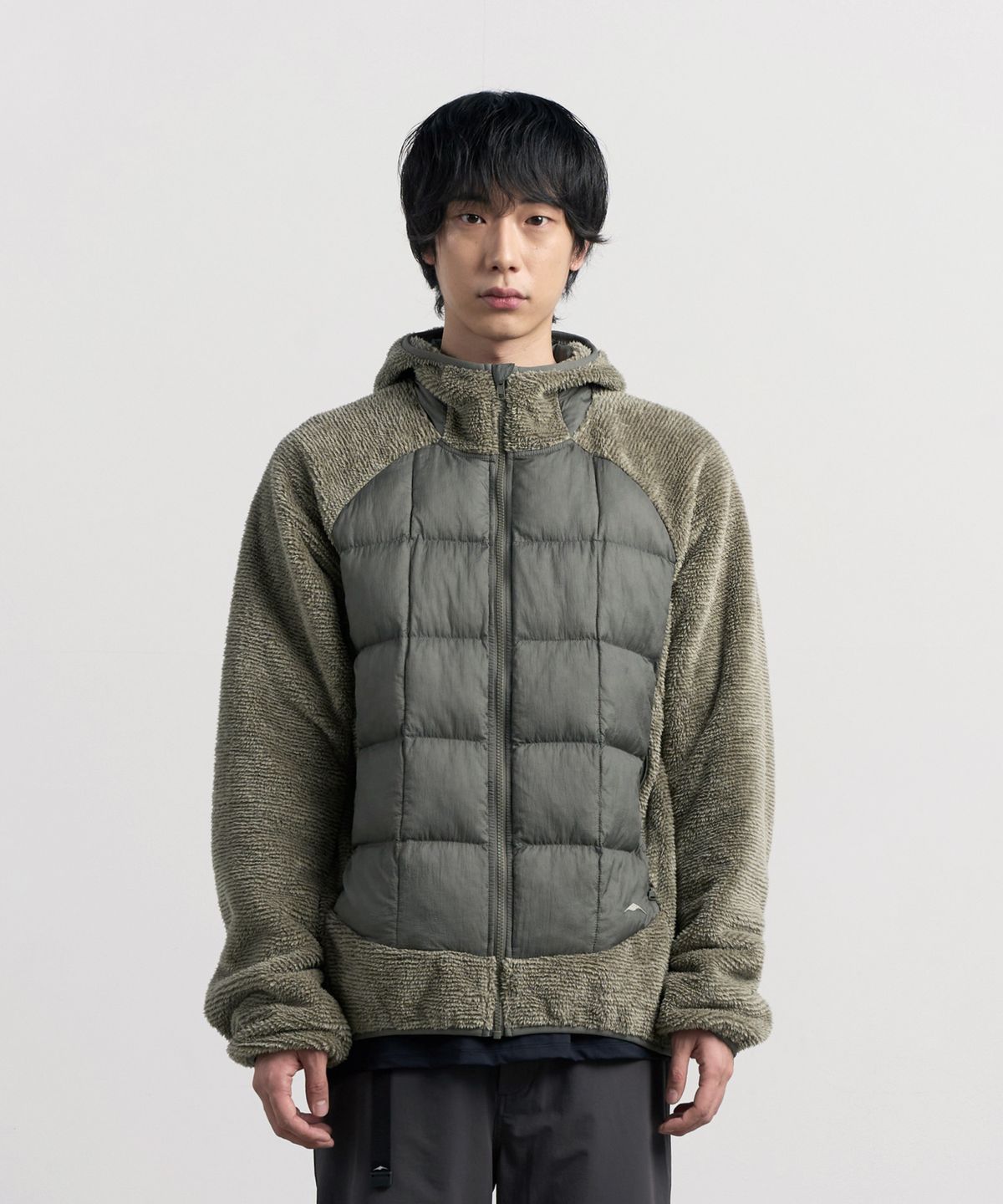 고요웨어(GOYOWEAR) 알로이 플리스 후디 자켓 (카키)