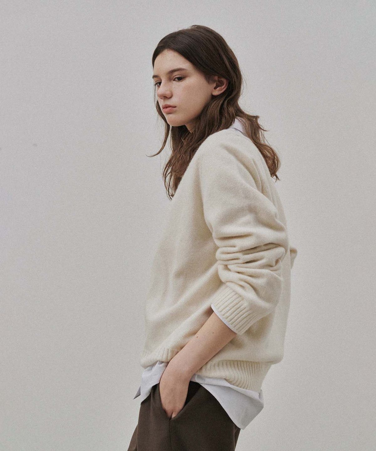 플라드주르(PLATDUJOUR) Standard Shirt (Ivory)