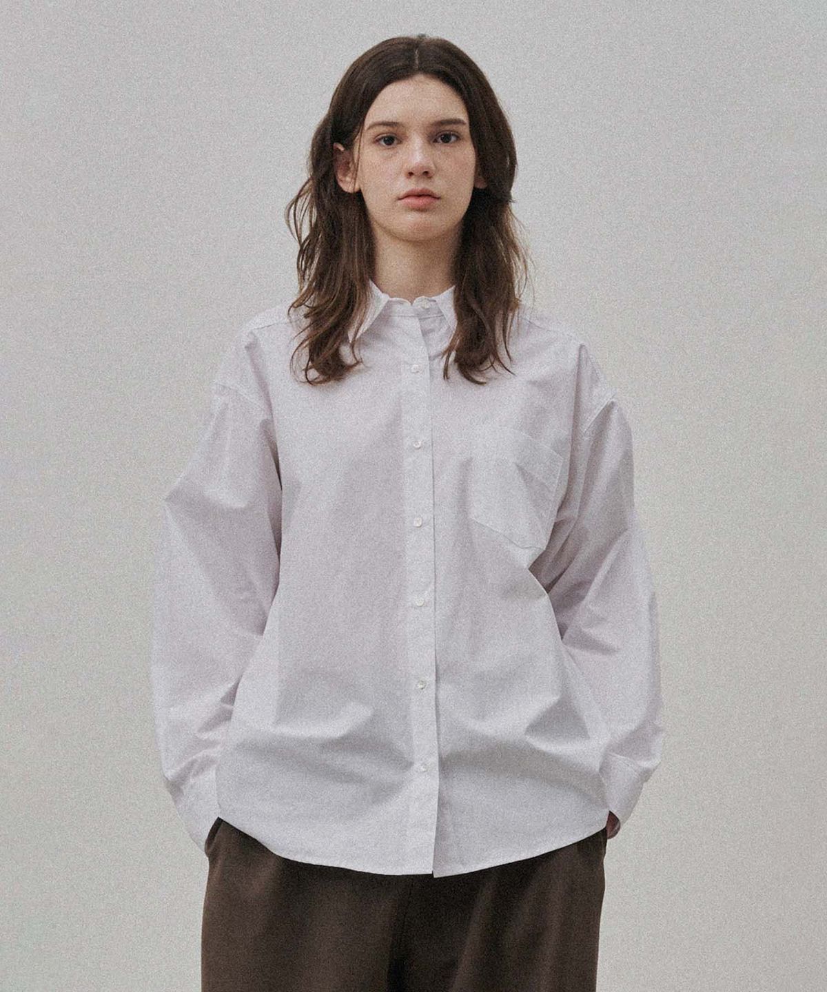 플라드주르(PLATDUJOUR) Standard shirts (Blue)