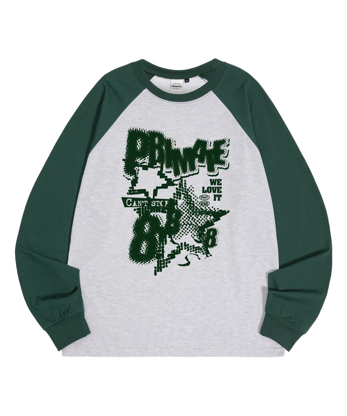 프라임에이트(PRIMATE) MESS 오버핏 래글런 롱 슬리브 5 COLORS