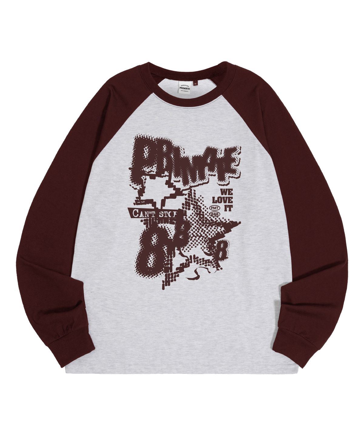 프라임에이트(PRIMATE) MESS 오버핏 래글런 롱 슬리브 5 COLORS