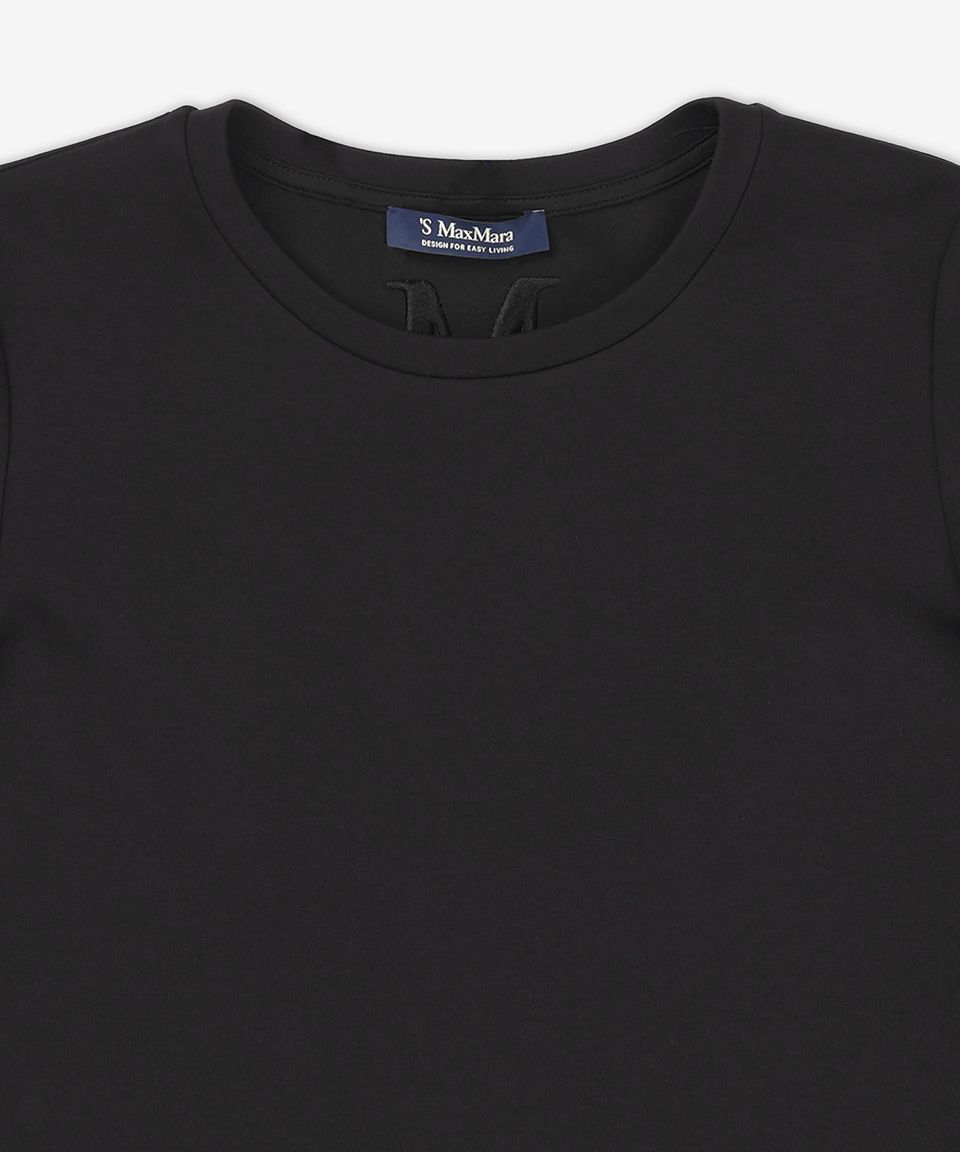 MUSINSA | S MAX MARA TUBO Short Sleeve T-Shirt - Black