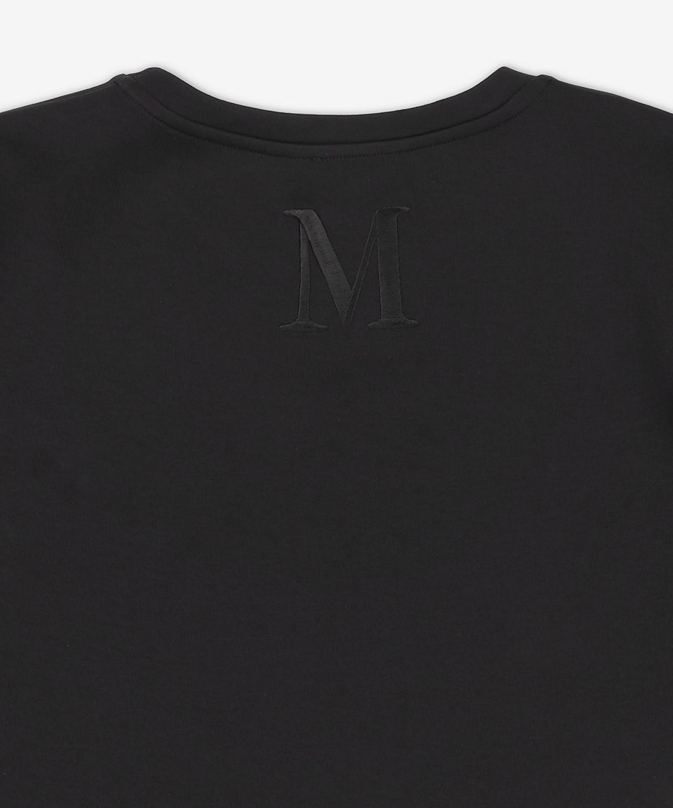 MUSINSA | S MAX MARA TUBO Short Sleeve T-Shirt - Black