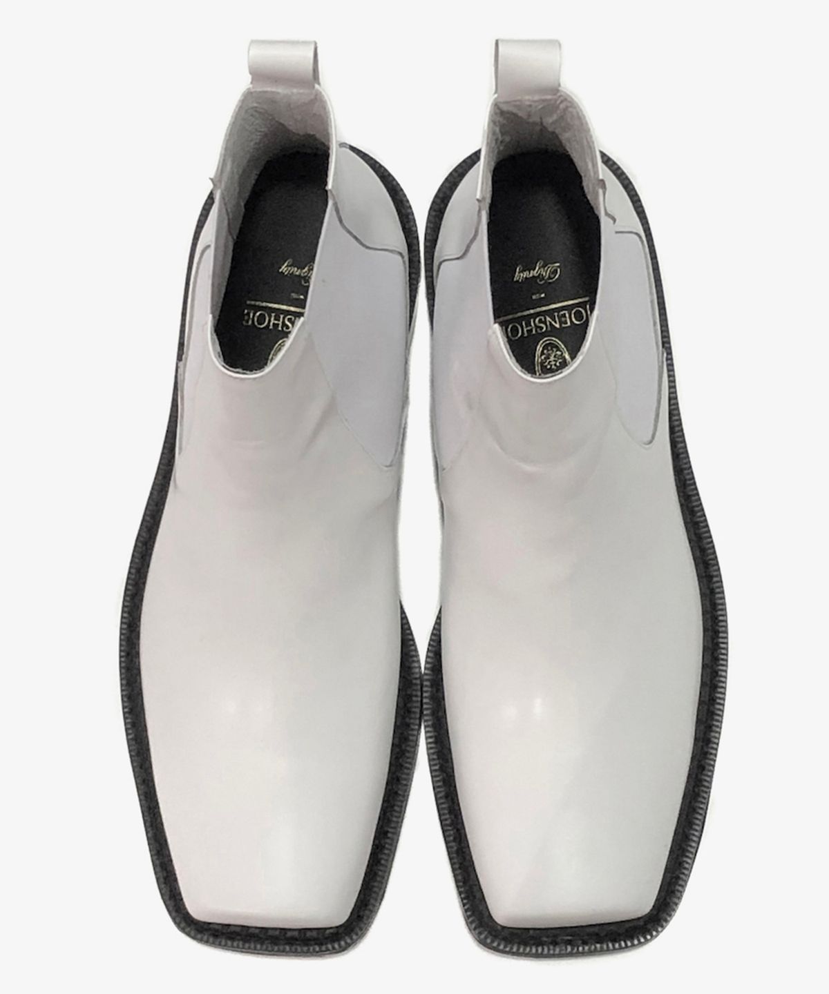 조앤슈(JOENSHOE) 클라이네 스퀘어 첼시부츠 화이트