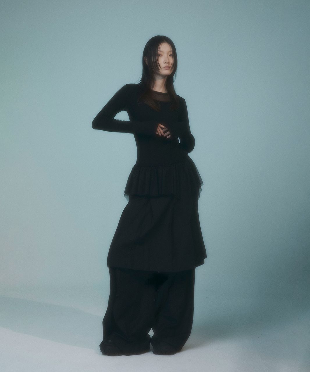 FLAREUP ■ Layered Lace Frill Long Sleeve ワンピース FLAREUP】Layered Lace Frill Long Sleeve | OUR BRAND,FLAREUP