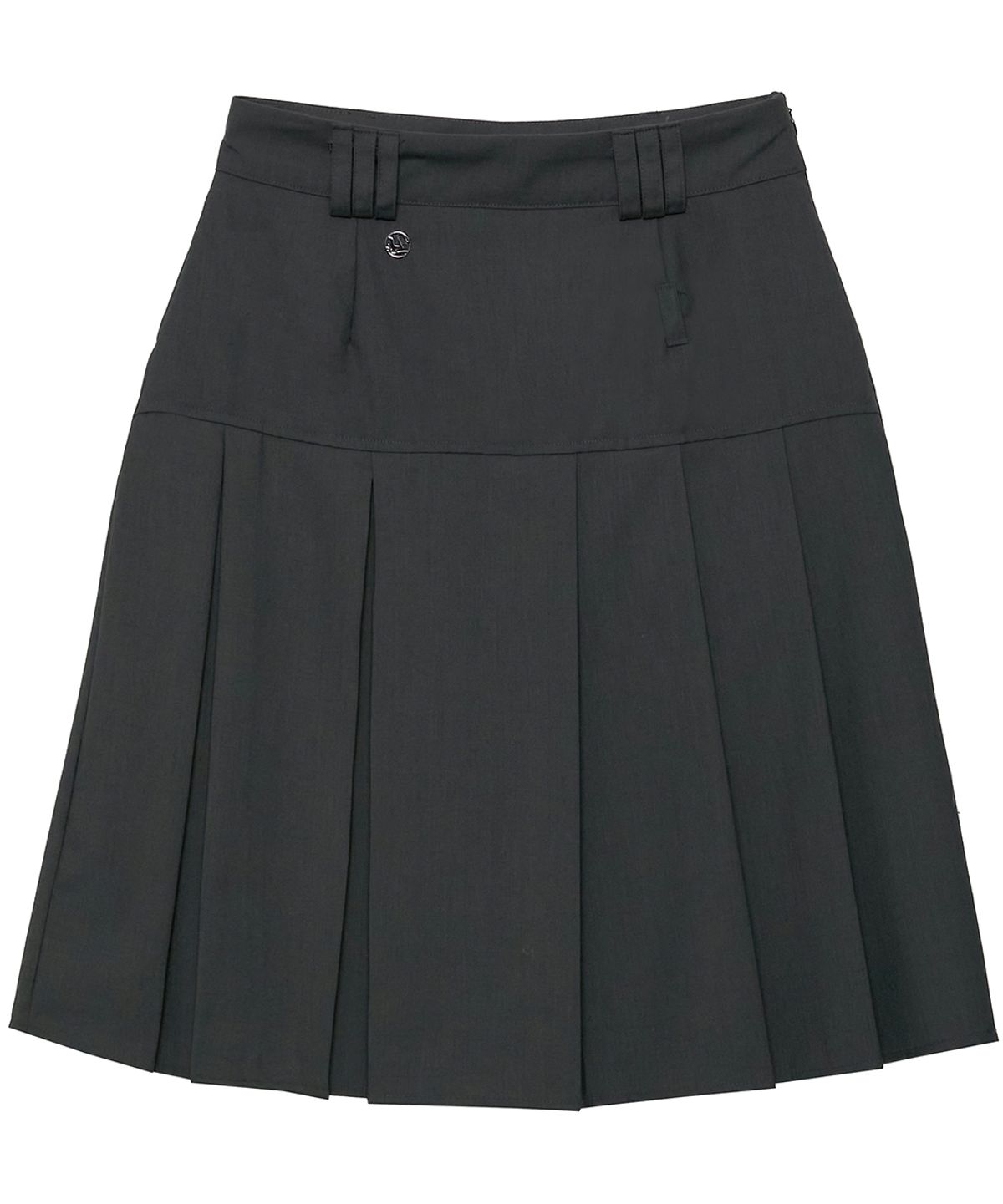 플레어업(FLAREUP) Pleats Midi Skirt (FL-243_Charcoal)