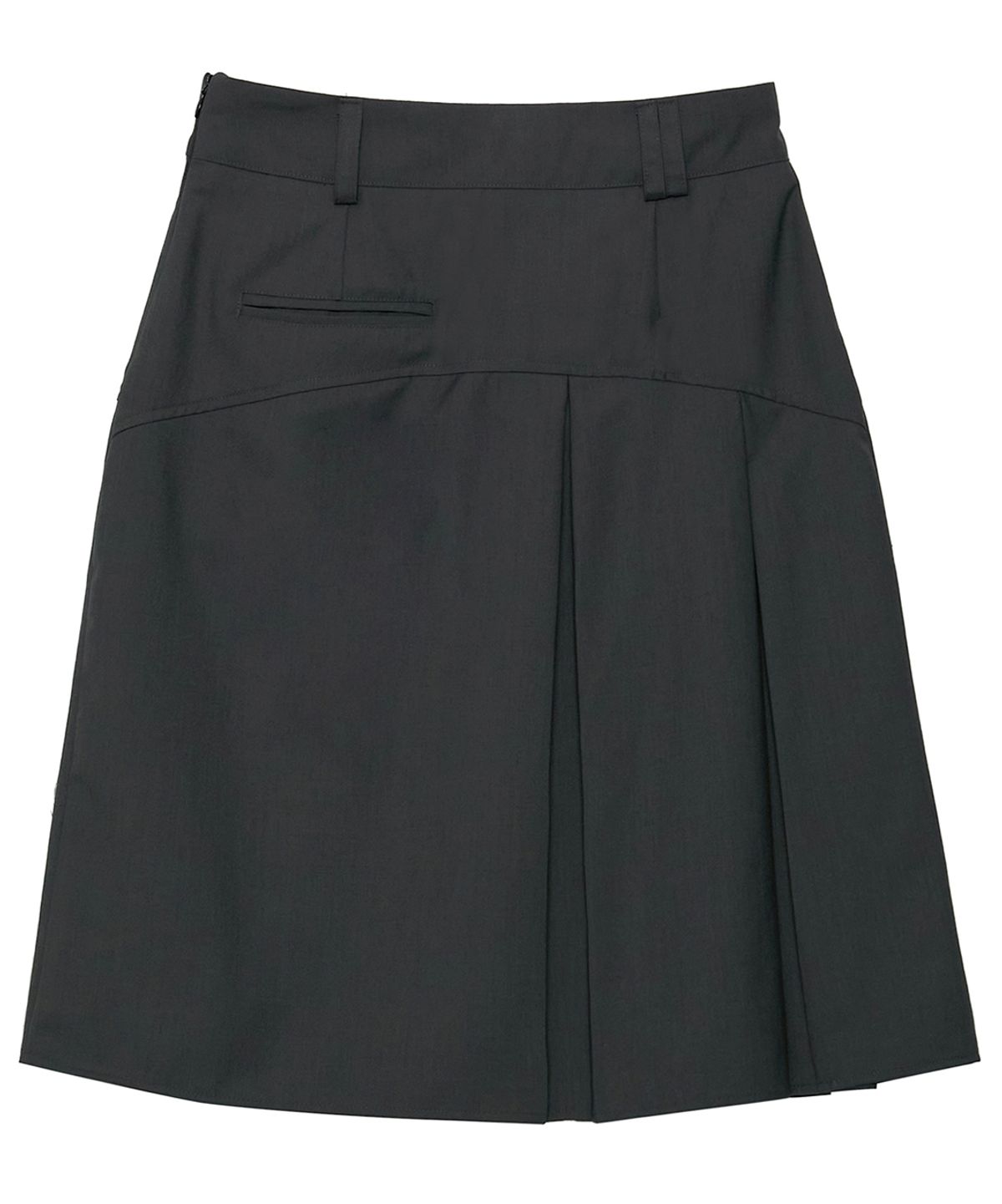 플레어업(FLAREUP) Pleats Midi Skirt (FL-243_Charcoal)
