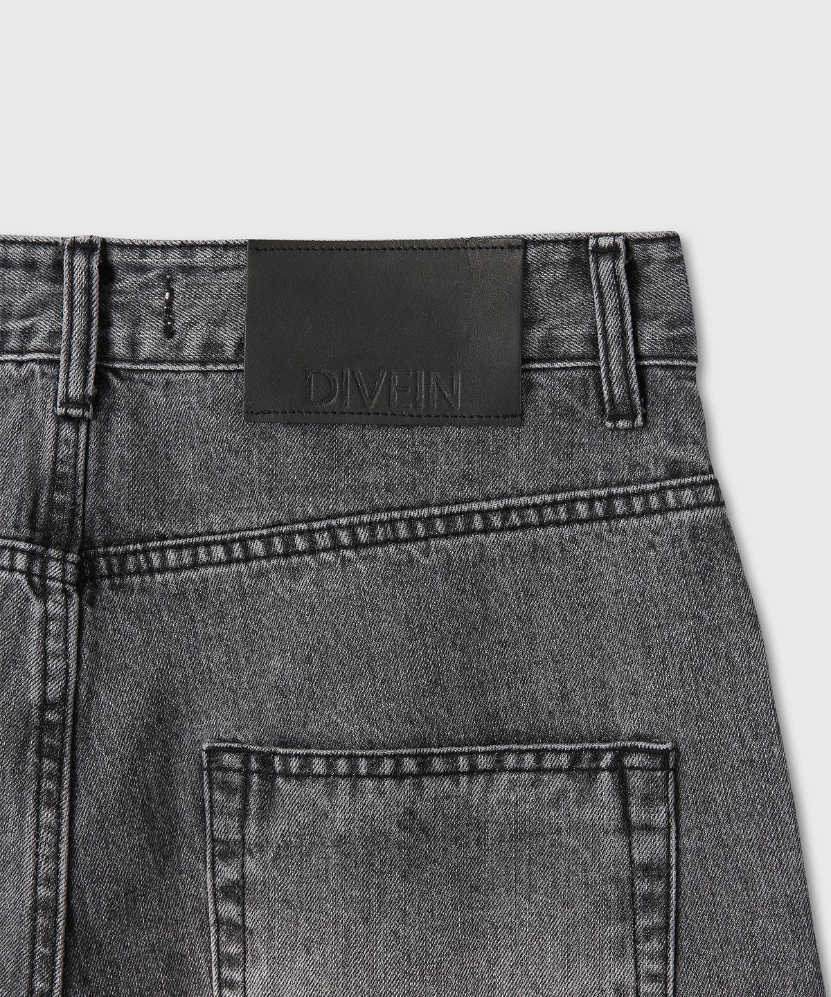 다이브인(DIVEIN) LOOSED WIDE DENIM PANTS (WASHED BLACK)