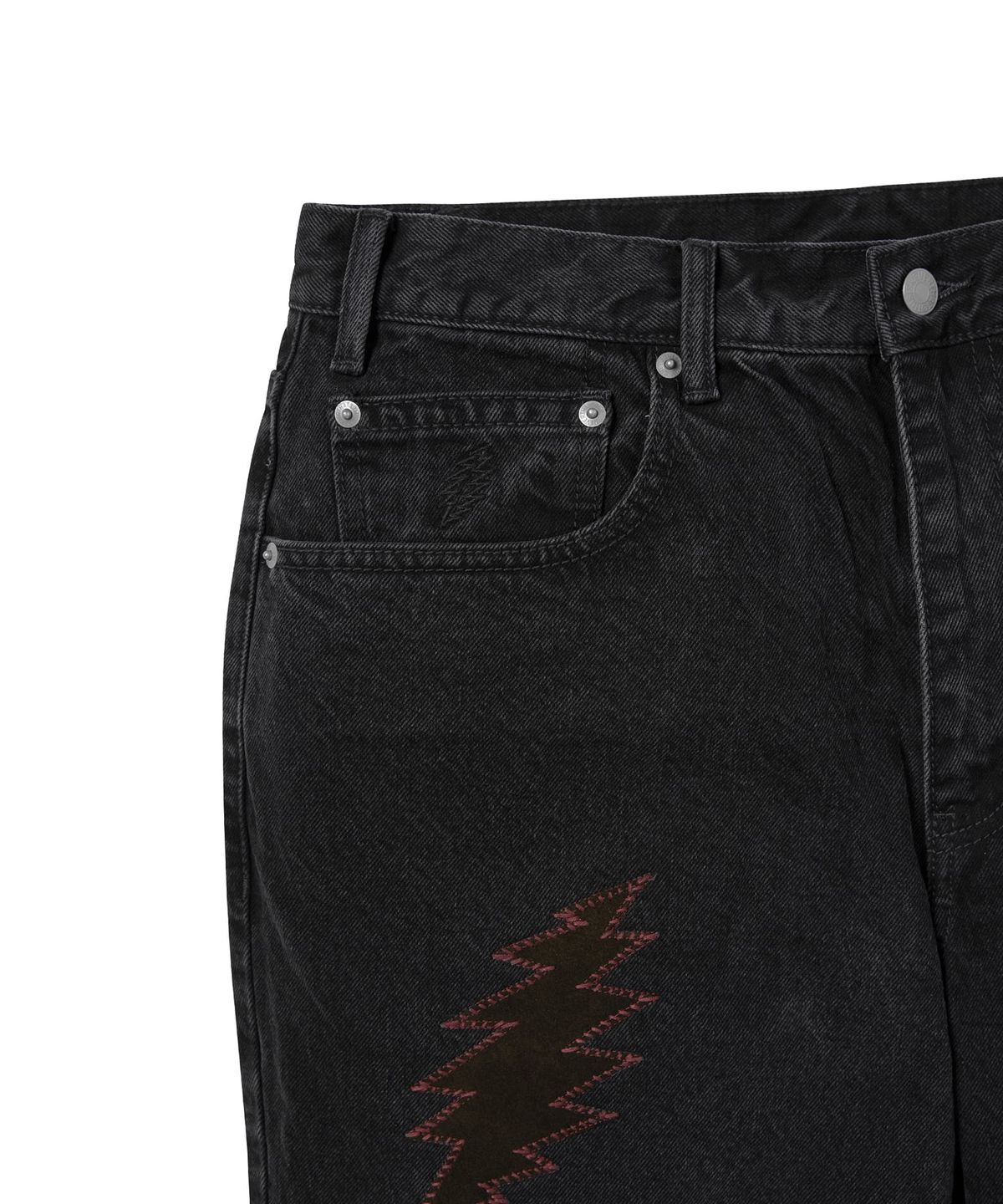 디스이즈네버댓(THISISNEVERTHAT) GD Lightning Relaxed Jeans Black