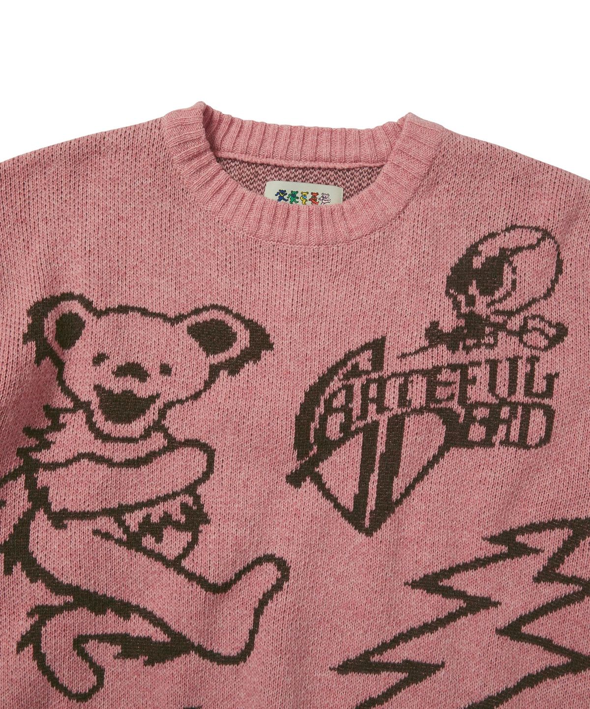 디스이즈네버댓(THISISNEVERTHAT) GD Iconography Knit Sweater Pink