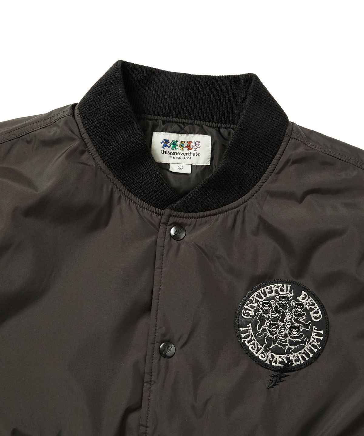 디스이즈네버댓(THISISNEVERTHAT) GD Dancing Bears Baseball Jacket Brown