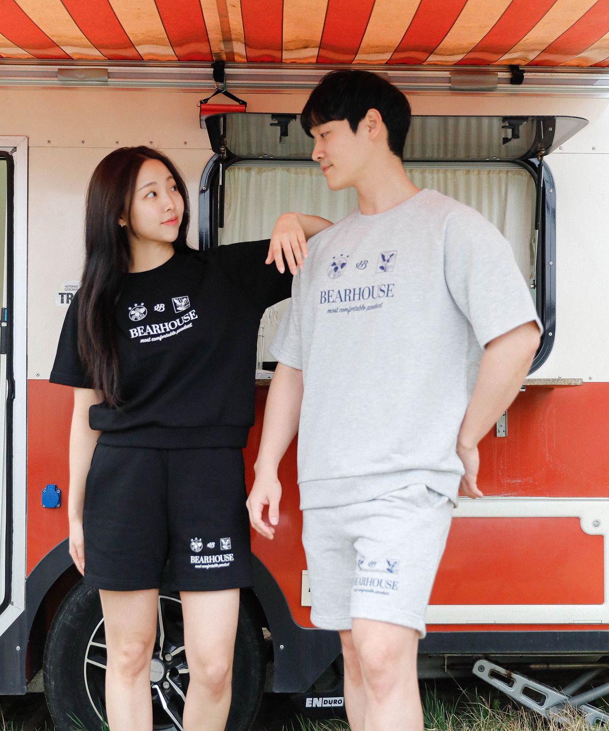 베어하우스(BEARHOUSE) 코트니(Cotny) 스웻 쇼츠_MG