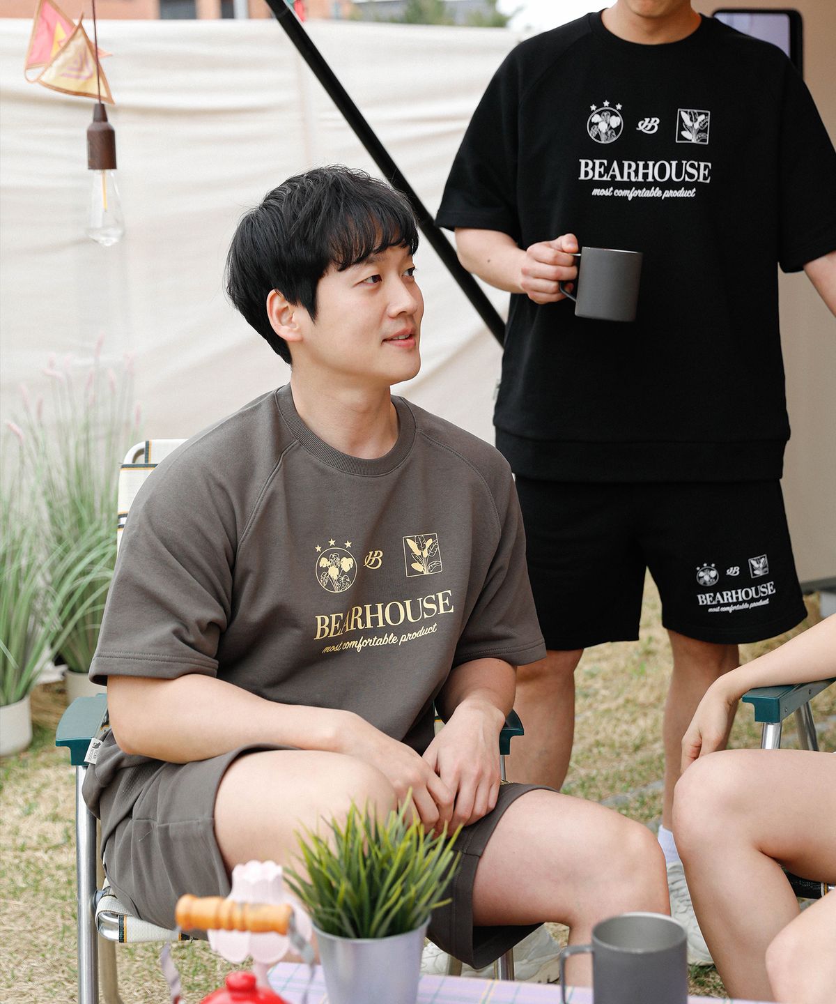 베어하우스(BEARHOUSE) 코트니(Cotny) 스웻 쇼츠_KH