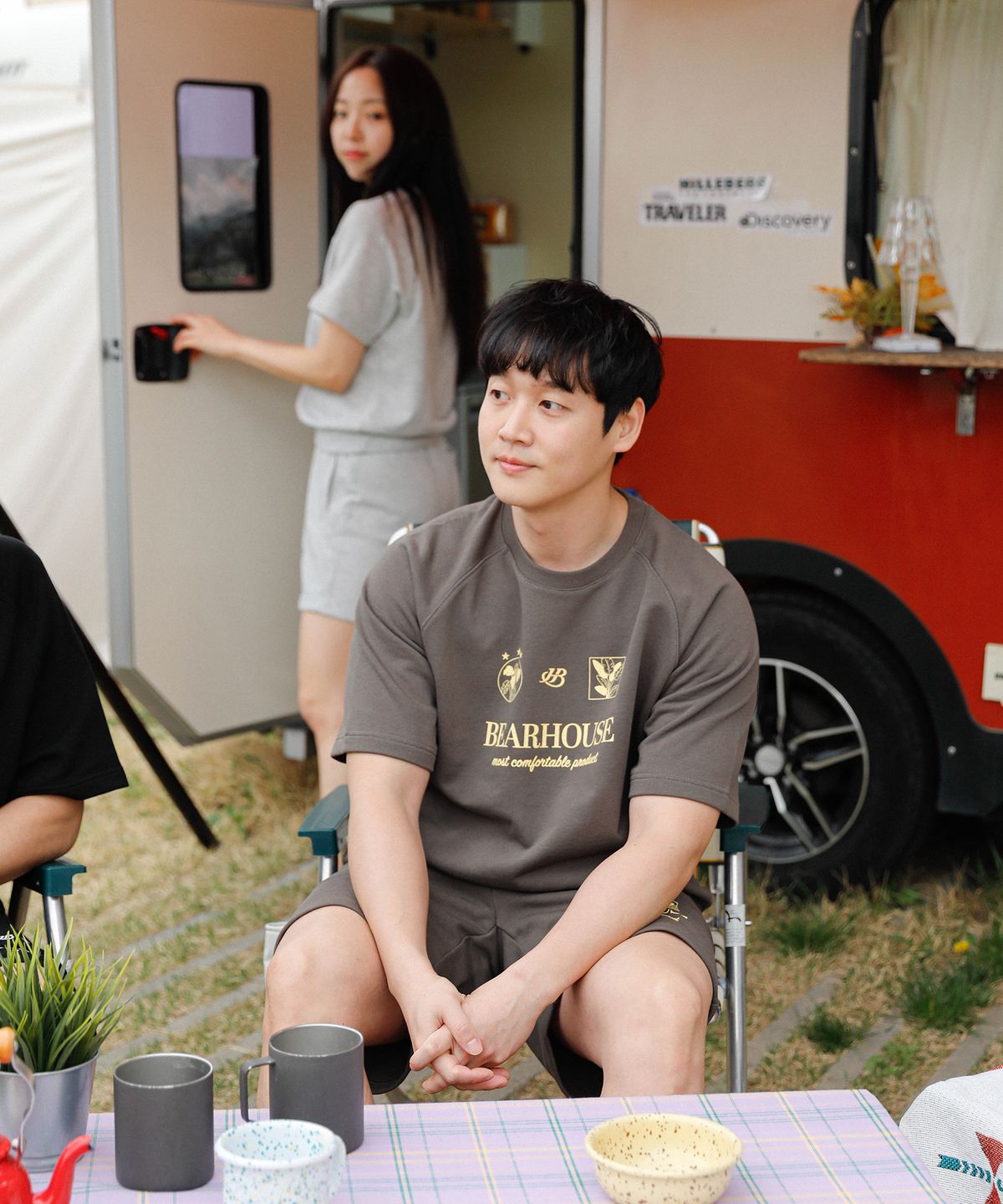 베어하우스(BEARHOUSE) 코트니(Cotny) 스웻 쇼츠_KH