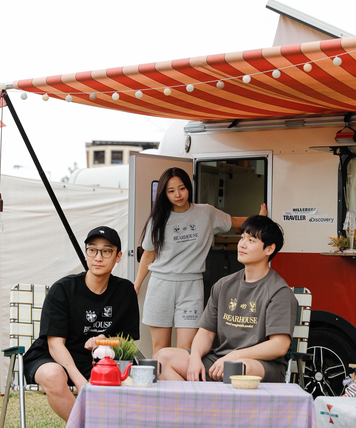 베어하우스(BEARHOUSE) 코트니(Cotny) 스웻 쇼츠_KH