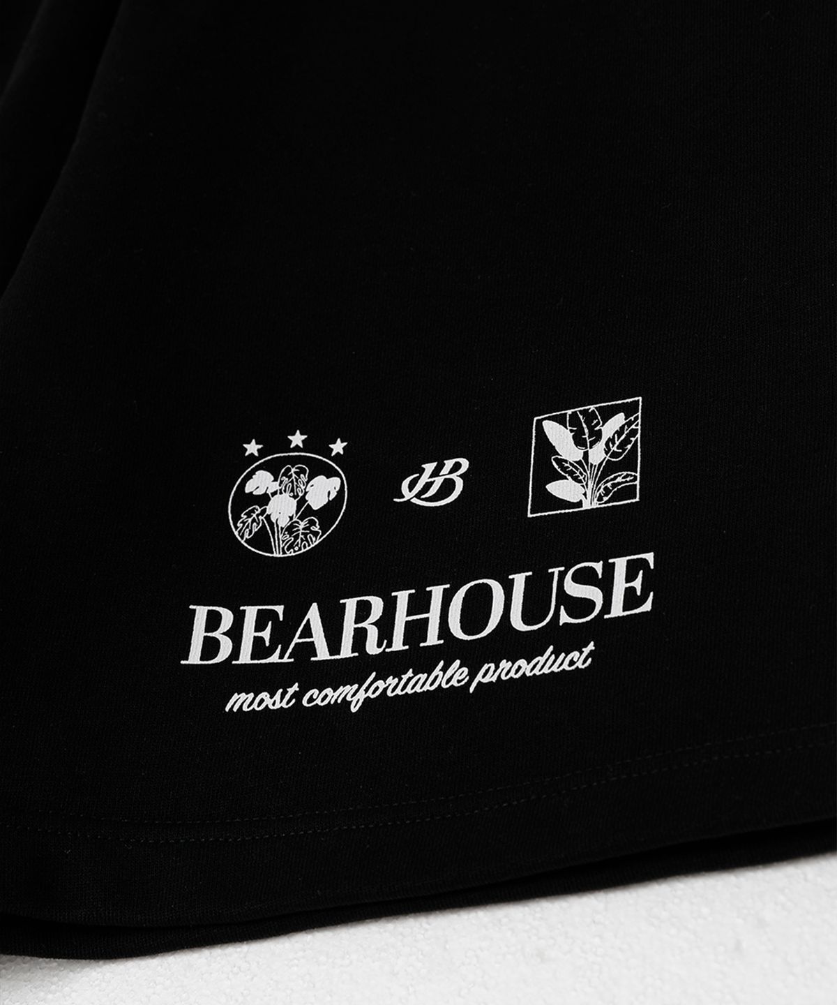 베어하우스(BEARHOUSE) 코트니(Cotny) 스웻 쇼츠_BK