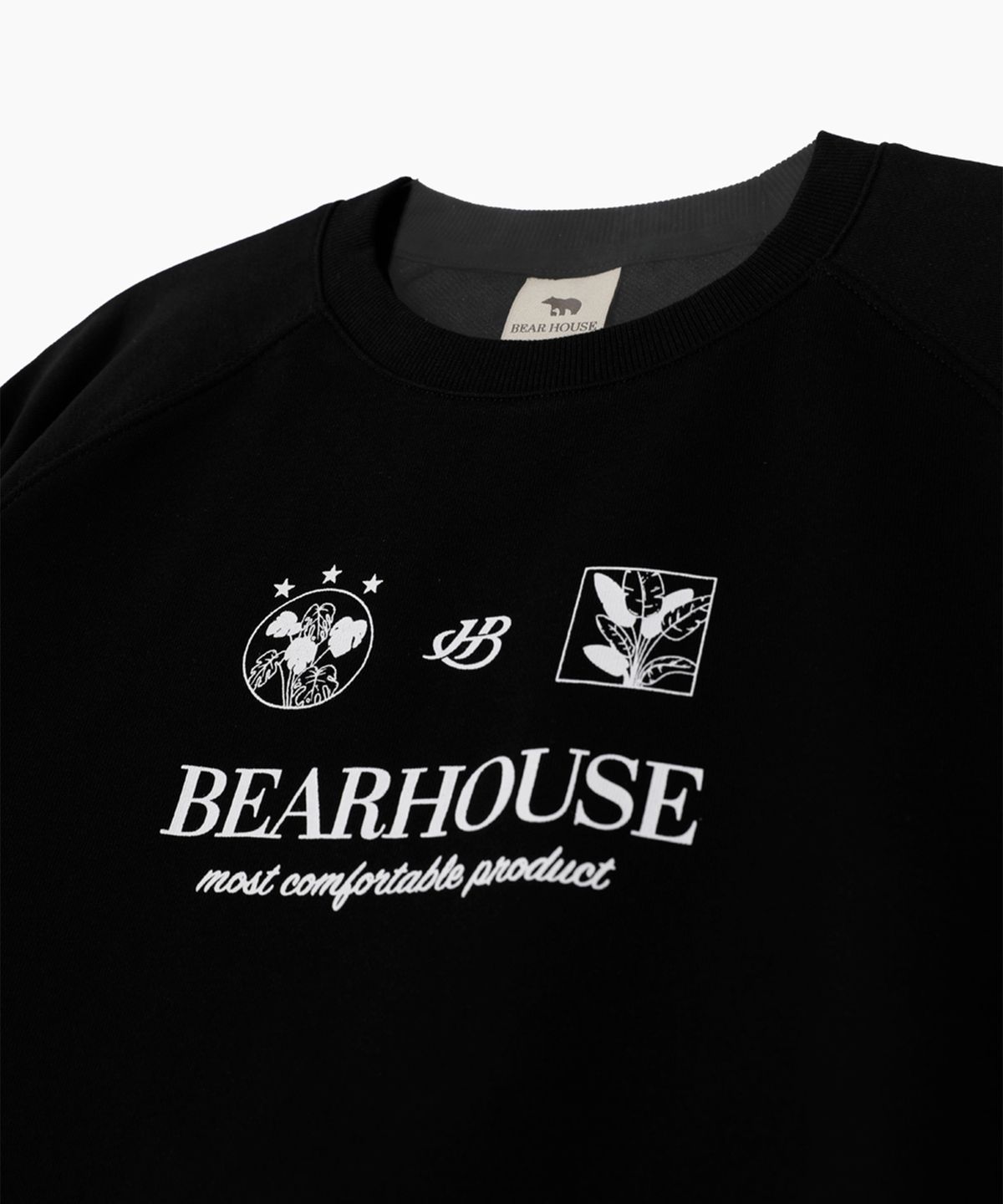 베어하우스(BEARHOUSE) W 코트니(Cotny) 숏 스웻_BK
