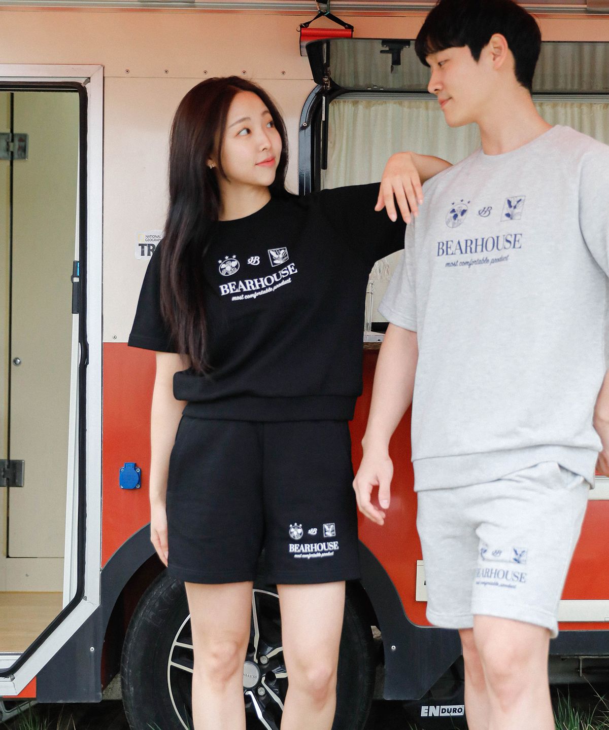 베어하우스(BEARHOUSE) W 코트니(Cotny) 스웻 쇼츠_MG