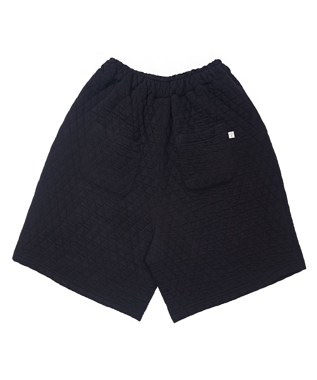 어낫띵(A NOTHING) VINTAGE DIA-QUILTING WIDE 1/2 PANTS (Black)