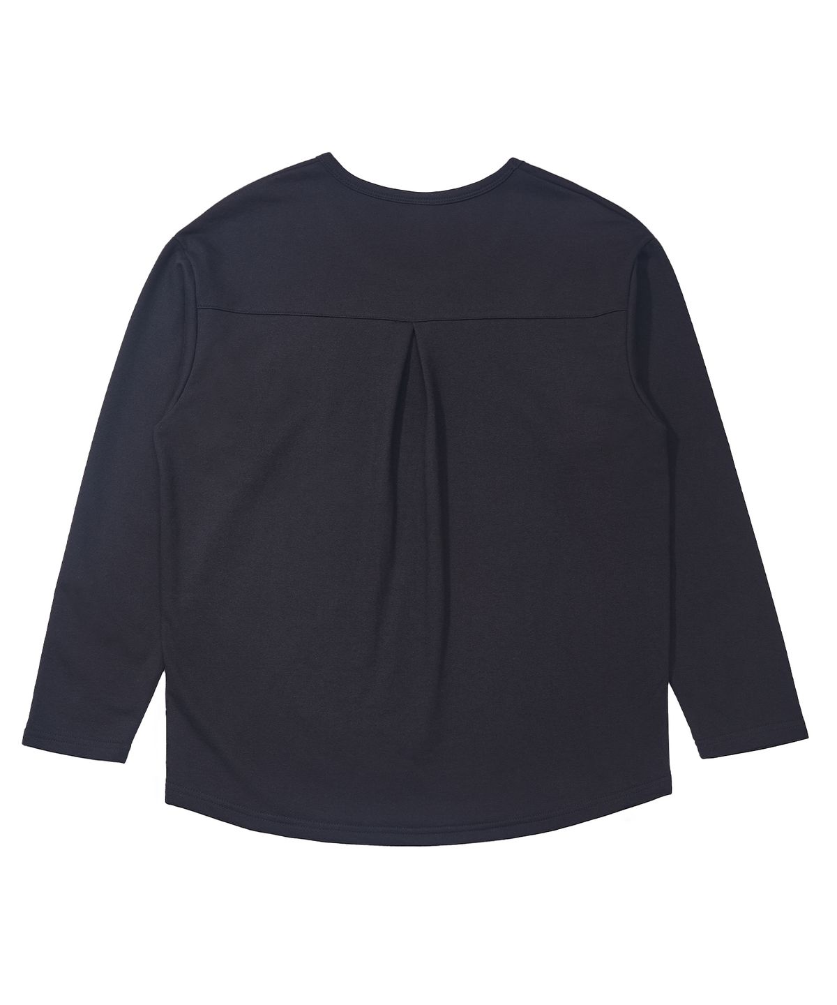 어낫띵(A NOTHING) ESSENTIAL PLEAT U-NECK TEE (Black)